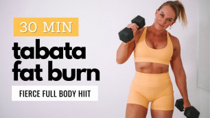 '30 Minute TABATA FAT BURNING Workout | Full Body HIIT with Weights'