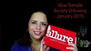 Unboxing: Allure Sample Society Jan 2015 - over 3 times the value!
