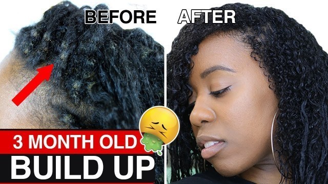HOW TO Safely Remove Dirt Build Up FAST from Braids & Twists and Detangle Matted Hair