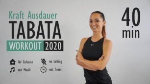 'TABATA WORKOUT KRAFT AUSDAUER 2020 / intensiv / keine Geräte | Katja Seifried'