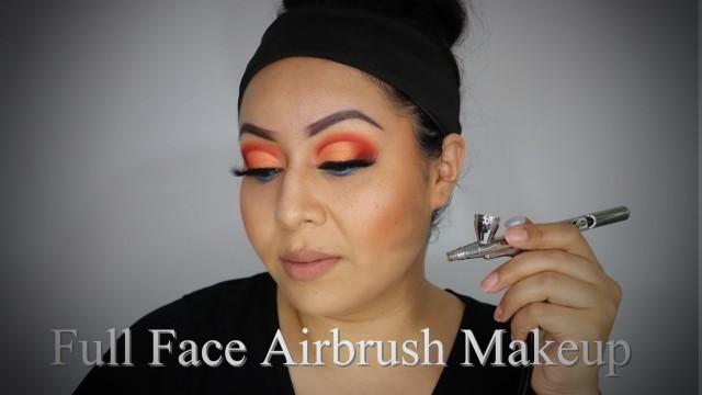 A Half Cut Crease Using Airbrush Makeup