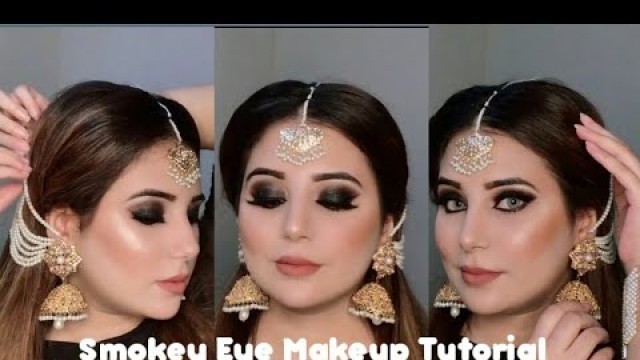 Classic Black Smokey Eye Tutorial || Smokey black eye makeup Tutorial