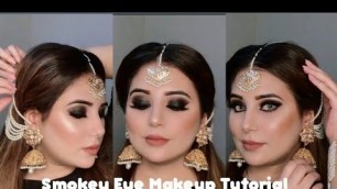 Classic Black Smokey Eye Tutorial || Smokey black eye makeup Tutorial