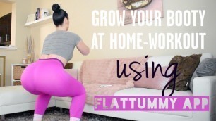 'AT-HOME BUTT WORKOUT FOR BEGINNERS | FLATTUMMY APP'