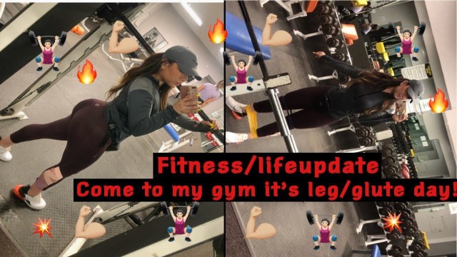 'Vlog :life/fitness update/ IV FITNESS CLUB gym with me LEG/GLUTE DAY'