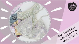 'AB Crystals Competition Bikini Suit | NPC Fitness Bikini Competitors'