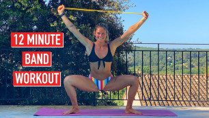 '12 Minute | Resistance Band Tabata Workout | w/ Cynthia Balout'