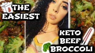 'BEEF BROCCOLI + MACROS & HOW TO USE MYFITNESSPAL ON KETO'