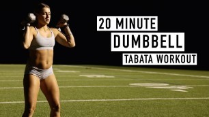 '20 Minute Dumbbell - Tabata Workout (w/ Warmup)'