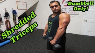 'Intense Tabata Dumbbell Tricep Workout (HIIT)'