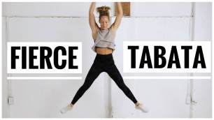 'Fierce TABATA Workout Finisher // No equipment Tabata'