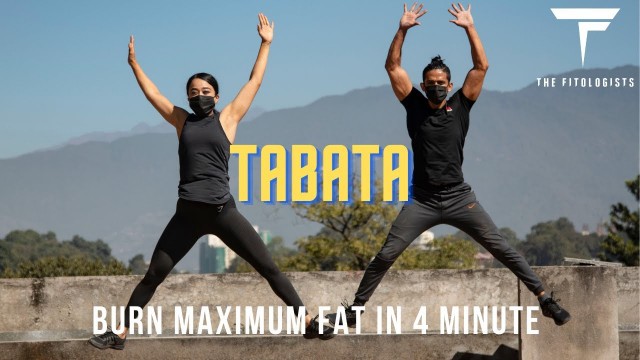'4 MINUTE FAT BURNING TABATA WORKOUT | BURN MAXIMUM FAT | AT-HOME WORKOUT'