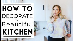 INTERIOR DESIGN | 5 EASY Kitchen Decorating Ideas