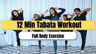 '2 Weeks Full Body Workout Challenge | 12 Min Tabata Workout | Somya Luhadia'