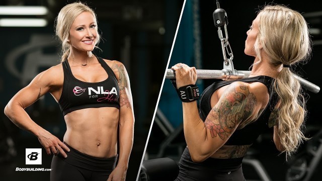 'Sculpted Back & Biceps Gym Workout Routine | IFBB Bikini Pro Amy Updike'