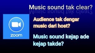 'ZOOM Cara Nak Buat Bunyi Muzik Yang Jelas Untuk Fitness Class'