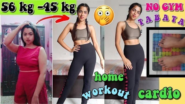'FULL BODY WORKOUT at HOME:5 mins TABATA