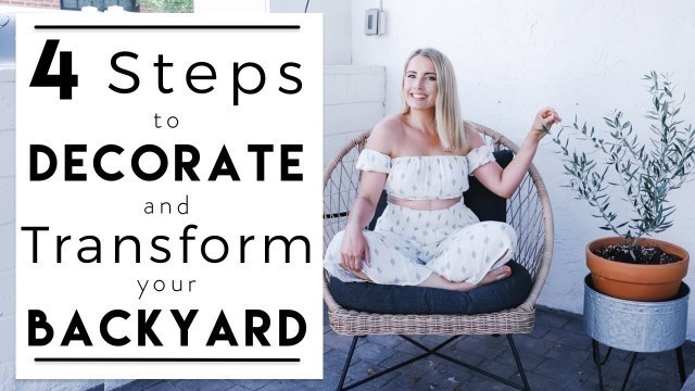 INTERIOR DESIGN | How to Decorate a Small Backyard on a Budget | House to Home