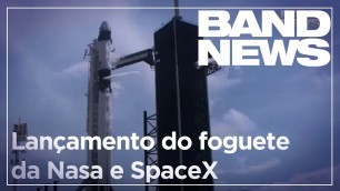 Decolagem histórica: Nasa e SpaceX lançam foguete tripulado; confira