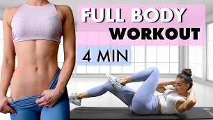 'Full Body 4 MIN High Intensity TABATA WORKOUT CHALLENGE | Burning Fat At Home | No Gym'
