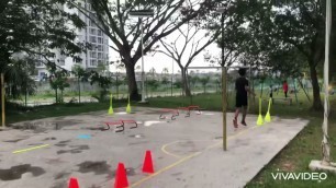 'football workout ,ground and skill move and juggling practice'