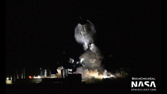 SpaceX Boca Chica - Starship SN1 cryo proof test failure - Feb 28, 2020