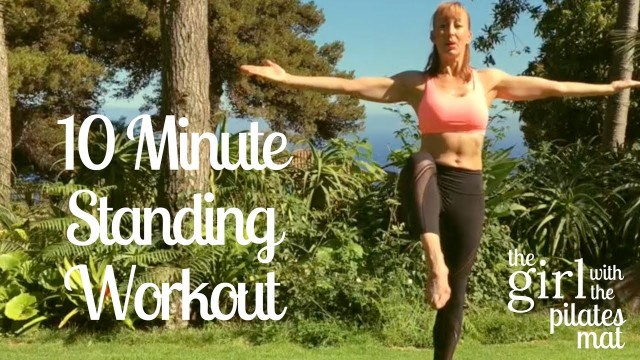 '10 Minute Standing Pilates Workout - No Equipment Needed!'