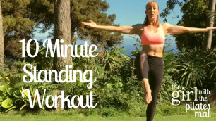 '10 Minute Standing Pilates Workout - No Equipment Needed!'
