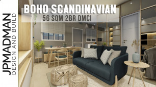 2BR DMCI Condo Renovation : Boho-Scandinavian Style | Interior Design | Lumiere Residences