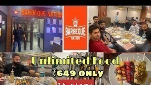 'BARBEQUE NATION ambala || Unlimited Food With Friends in just 649₹|| best place to celebrate ||'