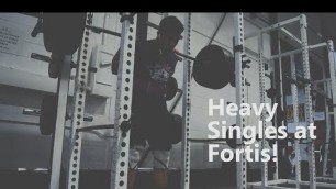 'Squatting Heavy Singles at Fortis Fitness | Journey to Number One Episode 19'