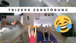 'Lappen macht Sascha Huber Extremes 5 Minuten Trizeps Workout mit Kurzhanteln | MEGA PUMP EFFEKT! 