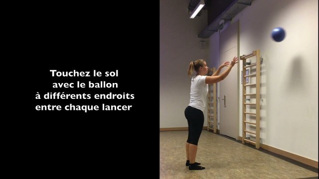 'Exercices dynamiques de renforcement du dos avec ballon'