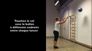 'Exercices dynamiques de renforcement du dos avec ballon'