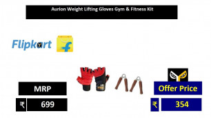 'Aurion Weight Lifting Gloves Gym & Fitness Kit'