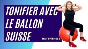 'Tonnifier Avec le ballon Suisse | exercices avec le Ballon Suisse, corps complet à la maison.'