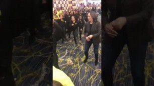 'This passion, energy and coolness is always required at school to motivate kids! feat.Kamala Harris