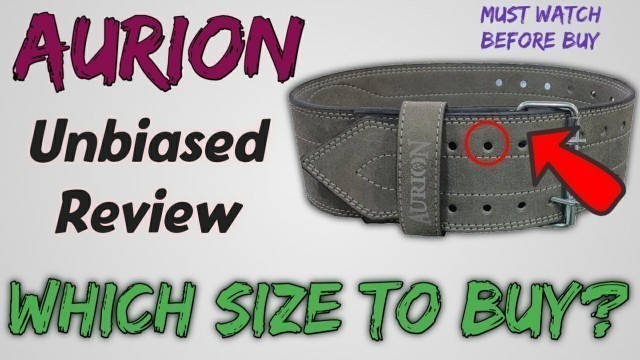 'Aurion Gym Belt Review/ Aurion Powerlifting Gym Belt / Aurion Belt / Aurion Gym Belt Size/ Gym Belt'