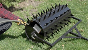 'Strongway Drum Spike Aerator - 36in.W, 78 Spikes'