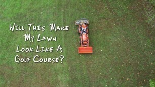 '#76 Kubota B2601 with Woods PL60 Core Aerator'