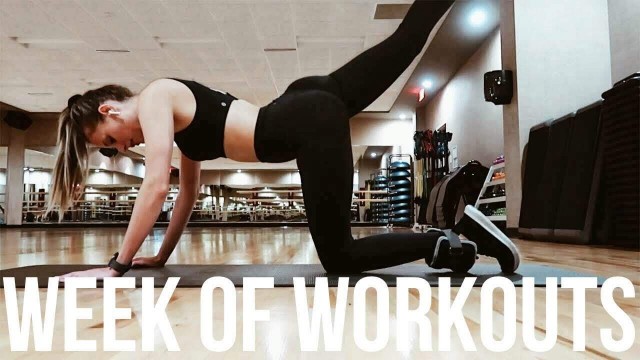 'FULL WEEK OF WORKOUTS | Monday - Friday Fitness Routine (vlog)'