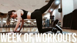 'FULL WEEK OF WORKOUTS | Monday - Friday Fitness Routine (vlog)'