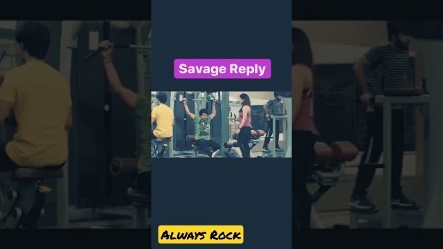 'Savage Reply to Female Gym Trainer || Pawan Yadav #My First shorts video #Shorts'