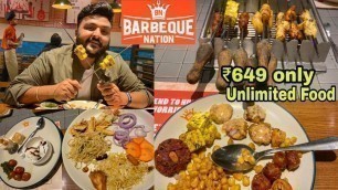 'Barbeque Nation Unlimited Buffet in just ₹649 || Unlimited Veg Food & Kebab || Veg Special ||'
