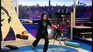 'Sadaf Fitness babe Pilates A Plus TV Channel'