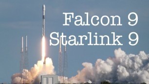 Трансляция пуска Falcon 9 со спутниками Starlink 9 от SpaceX (Перенос из-за погоды)