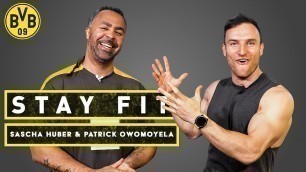 'Stay fit - mit Patrick Owomoyela & Sascha Huber | 10 Min HIIT Workout | Episode 18'