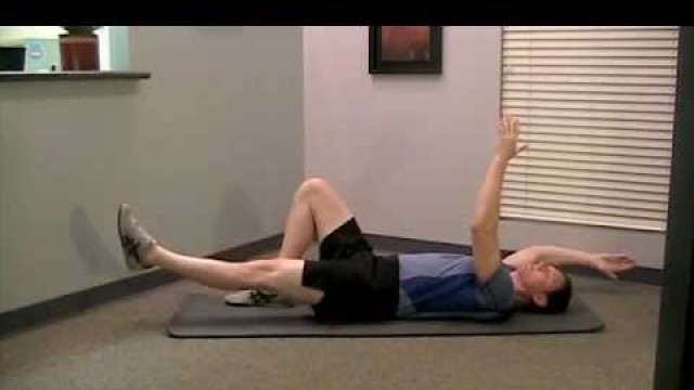 'Dead bug | beginners core exercise | low back pain relief'