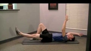 'Dead bug | beginners core exercise | low back pain relief'