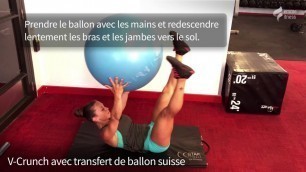 'V crunch avec transfert de ballon'